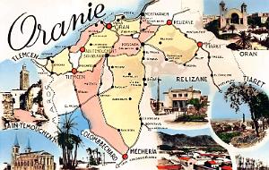 ORAN - AUROUR D ORAN - CARTE